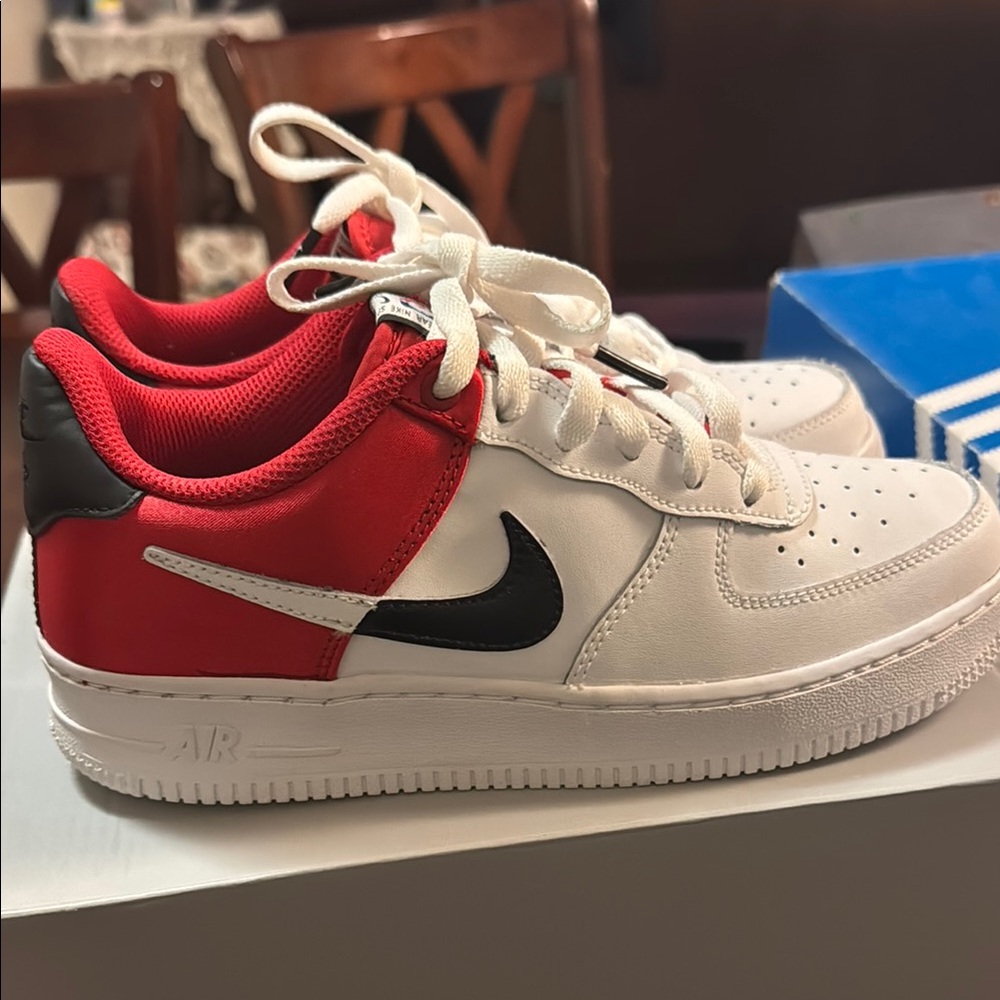 Nike Red and White Sneakers
